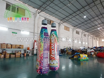 2M height Inflatable Customized Drink Bottle, PVC Water Bottle