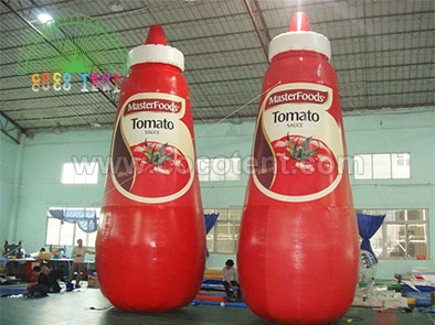 Inflatable Ketchup/tomato sauce bottle for promotion / advertising