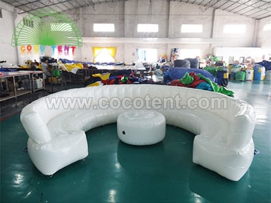 Inflatable Round Shape Sofa With Table