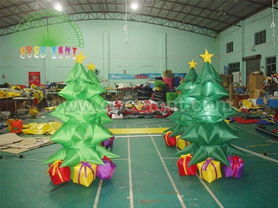 Outdoor inflatable Christmas trees decoration