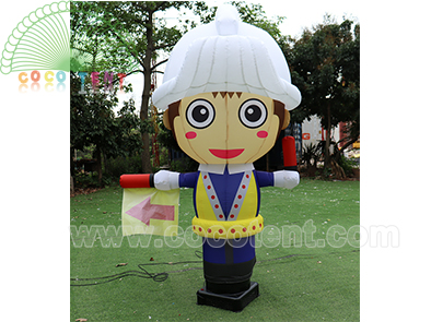 Inflatable Fireman Guard Boy Model Characters